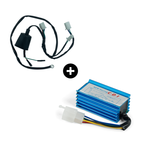 Cdi racing + faisceau électrique 1 broche Bleu