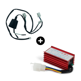 Cdi racing + faisceau électrique 1 broche Rouge