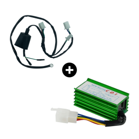 Cdi racing + faisceau électrique 1 broche Vert