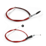 Câble d'accélérateur + embrayage en prise Rouge
