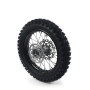 Roue complete arriere acier avec pneu YUANXING noire 16" - ø15