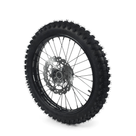 Roue complete avant acier avec pneu YUANXING noire 19" - ø15