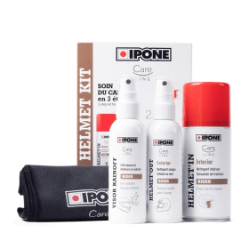Pack nettoyants casque intérieur/extérieur ipone