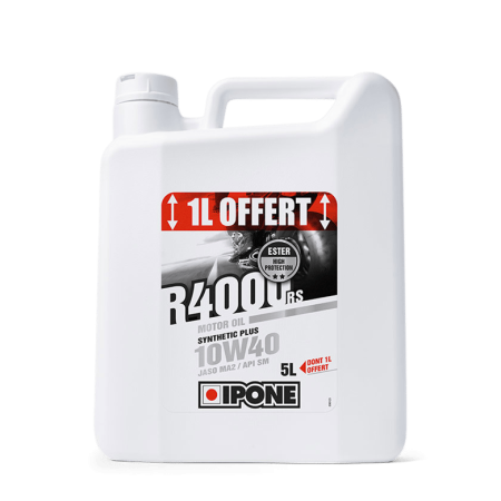 Huile moteur 4t r4000 rs ipone 10W40 4+1L semi-synthèse