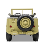 Voiture électrique enfant jeep willys 3 places 24V Sable