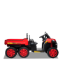Tracteur électrique enfant 6x6 avec benne basculante V2 Rouge