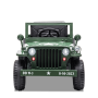 Voiture enfant électrique jeep willys 1 place Vert