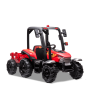 Tracteur enfant électrique agricole xl avec remorque Rouge