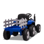 Tracteur électrique enfant avec remorque Bleu