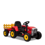 Tracteur électrique enfant avec remorque Rouge