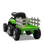 Tracteur électrique enfant avec remorque Vert
