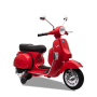 Scooter électrique enfant piaggio vespa px150 Rouge