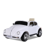 Voiture électrique enfant volkswagen coccinelle version rétro Blanc