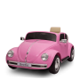 Voiture électrique enfant volkswagen coccinelle version rétro Rose