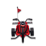Karting électrique enfant drift trike 24v Rouge