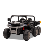 Tracteur enfant 6x6 avec benne basculante électrique Noir
