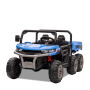 Tracteur enfant 6x6 avec benne basculante électrique Bleu