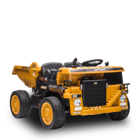Camion de chantier électrique enfant xl avec benne 12v Orange