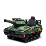 Tank militaire électrique enfant avec son canon tireur Vert