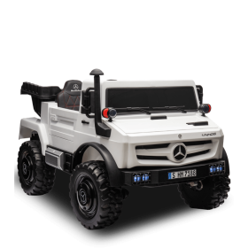 Camion électrique enfant mercedes unimog 12v Blanc