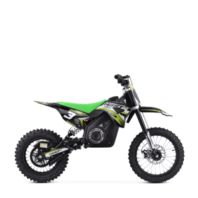 Dirt bike enfant électrique hiro rocket 1300w brushless Vert
