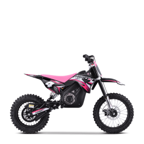 Dirt bike enfant électrique hiro rocket 1300w brushless Rose