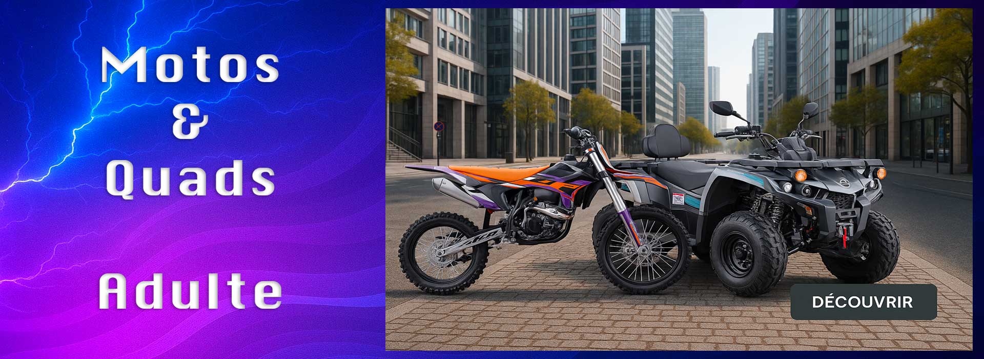 Moto quad adulte