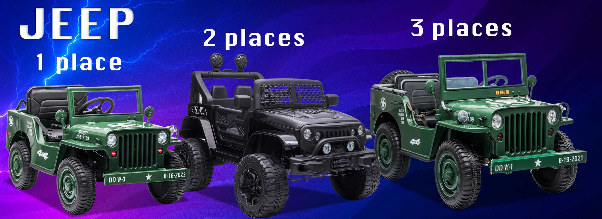 Jeep 3 Places